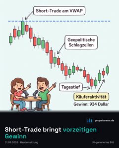 Short-Trade bringt vorzeitigen Gewinn