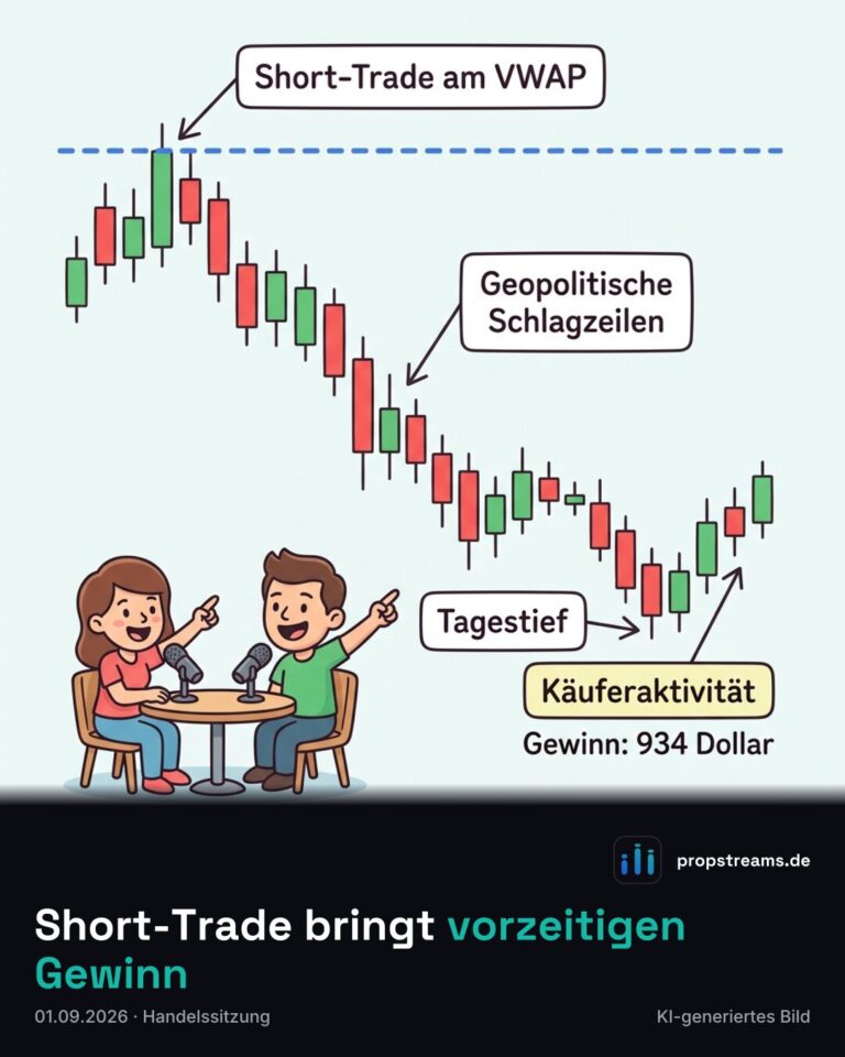 Short-Trade bringt vorzeitigen Gewinn