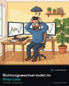 Richtungswechsel endet im Stop-Loss