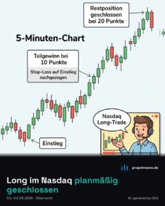 Long im Nasdaq planmäßig geschlossen