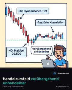 Handelsumfeld vorübergehend unhandelbar