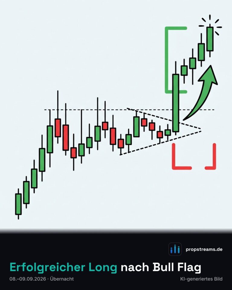 Erfolgreicher Long nach Bull Flag