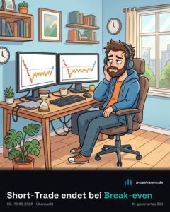 Short-Trade endet bei Break-even