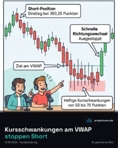 Kursschwankungen am VWAP stoppen Short