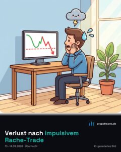 Verlust nach impulsivem Rache-Trade