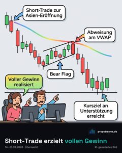 Short-Trade erzielt vollen Gewinn