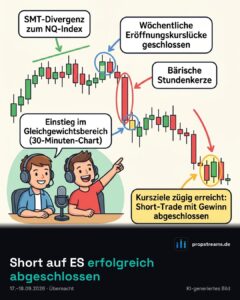 Short auf ES erfolgreich abgeschlossen