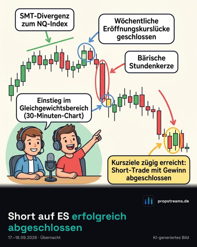 Short auf ES erfolgreich abgeschlossen