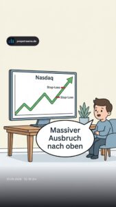 Massiver Ausbruch nach oben