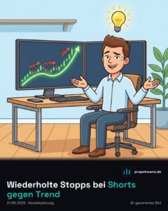 Wiederholte Stopps bei Shorts gegen Trend