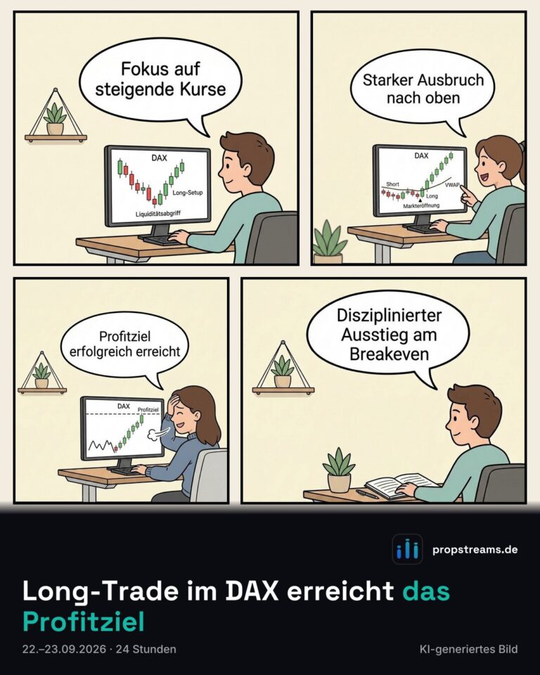 Long-Trade im DAX erreicht das Profitziel
