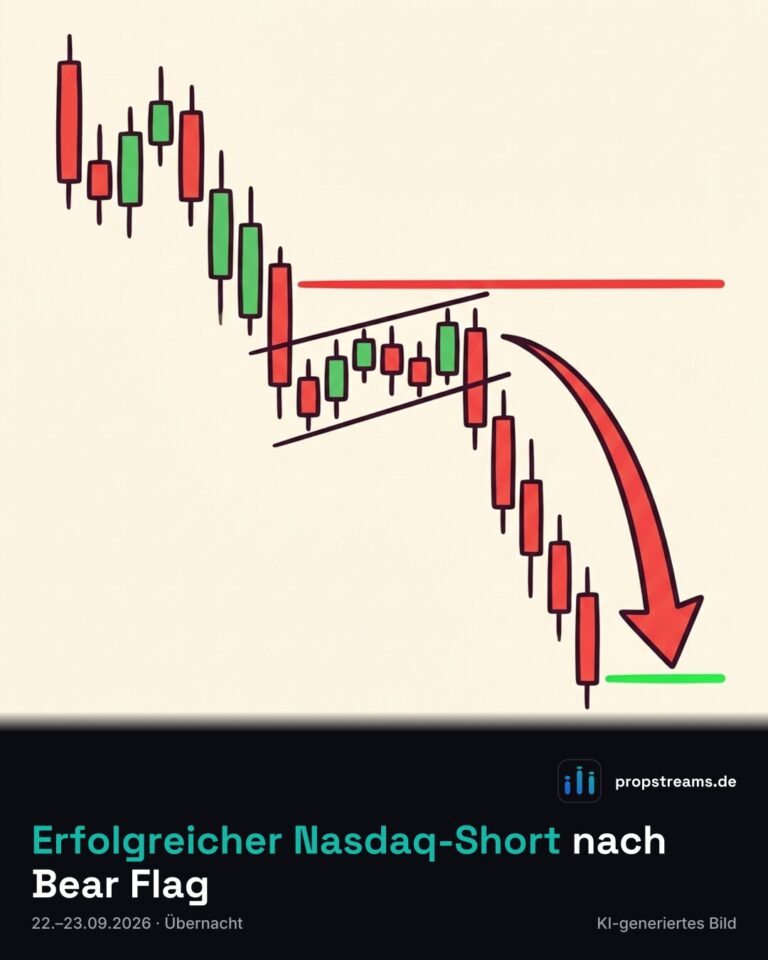 Erfolgreicher Nasdaq-Short nach Bear Flag
