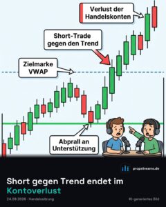 Short gegen Trend endet im Kontoverlust