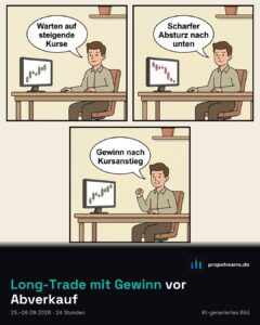 Long-Trade mit Gewinn vor Abverkauf