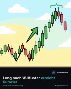 Long nach W-Muster erreicht Kursziel