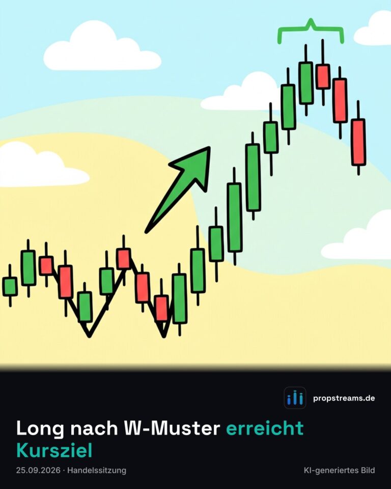 Long nach W-Muster erreicht Kursziel