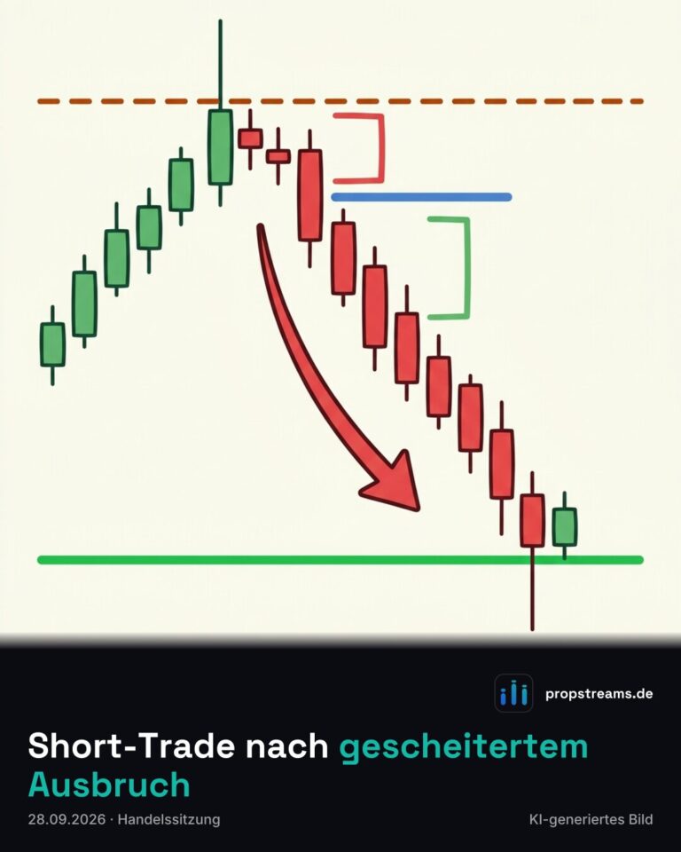 Short-Trade nach gescheitertem Ausbruch