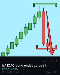 NASDAQ-Long endet abrupt im Stop-Loss