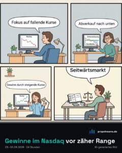 Gewinne im Nasdaq vor zäher Range