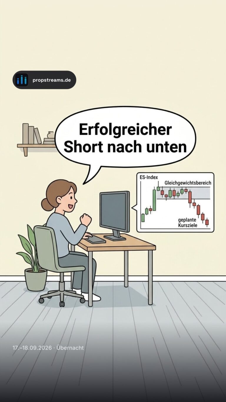 Erfolgreicher Short nach unten