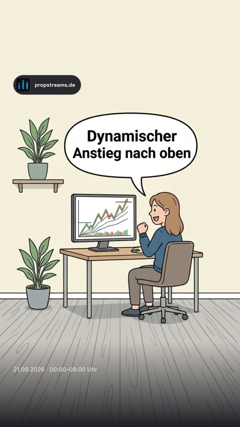Dynamischer Anstieg nach oben