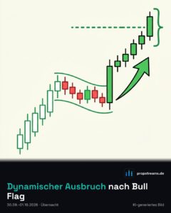 Dynamischer Ausbruch nach Bull Flag