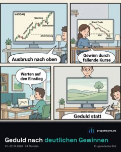 Geduld nach deutlichen Gewinnen