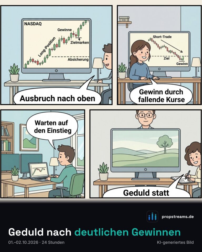 Geduld nach deutlichen Gewinnen