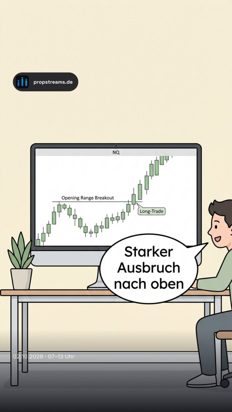 Starker Ausbruch nach oben