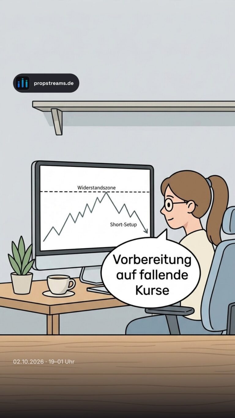 Vorbereitung auf fallende Kurse