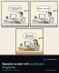 Session endet mit positivem Ergebnis