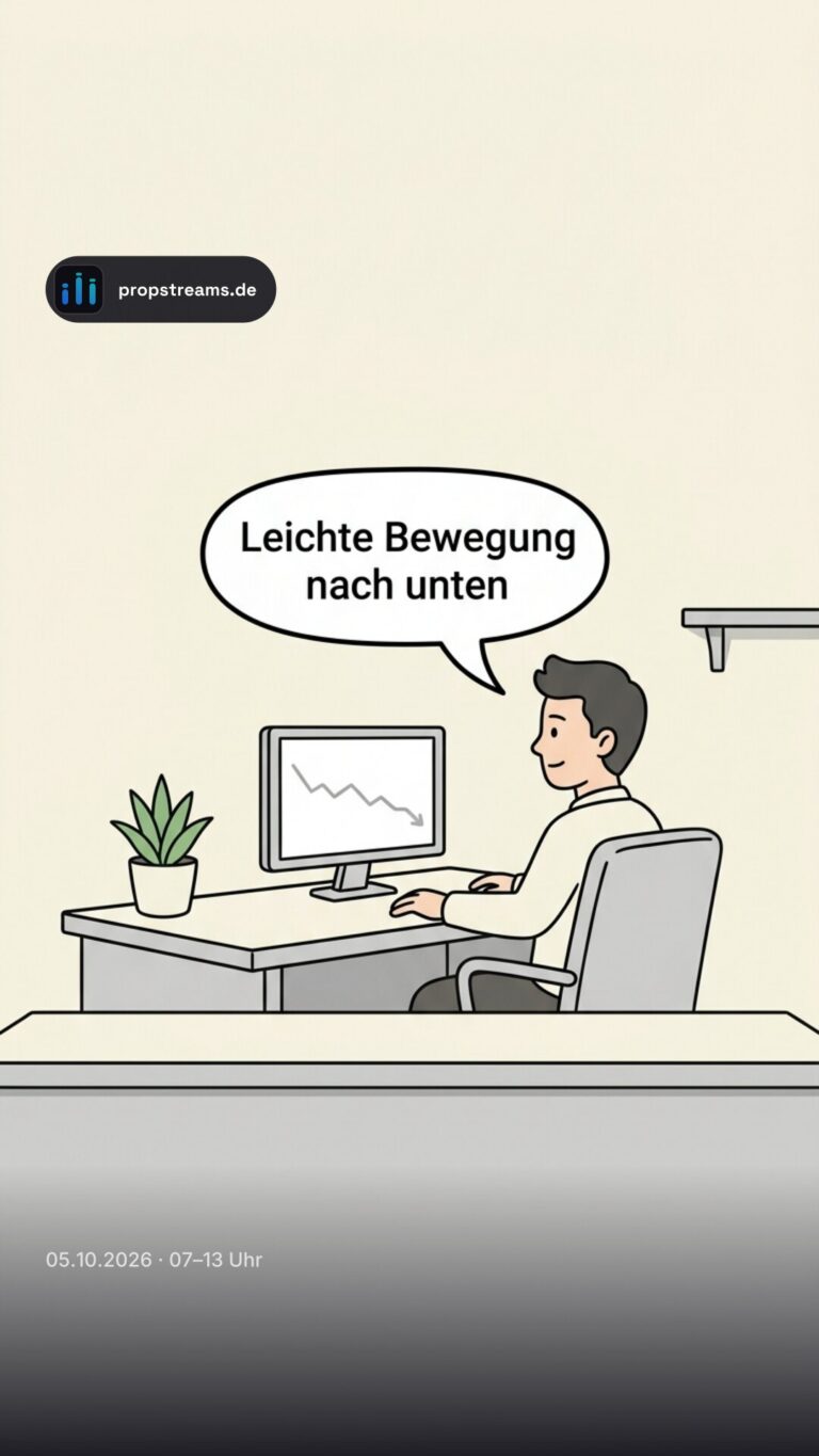 Leichte Bewegung nach unten