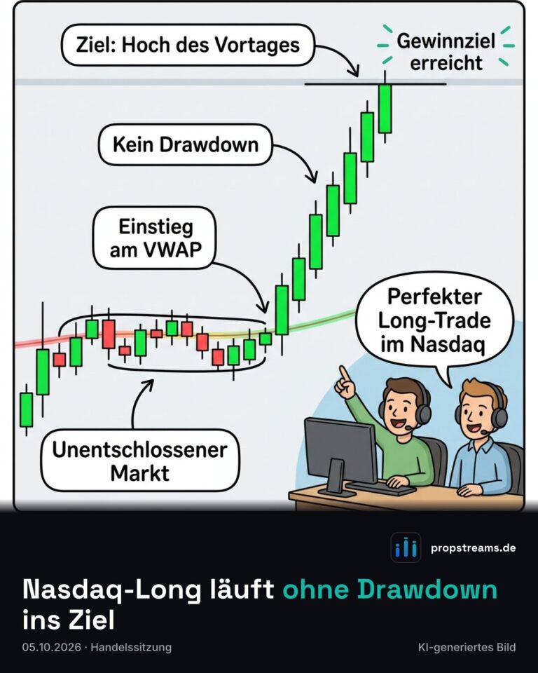 Nasdaq-Long läuft ohne Drawdown ins Ziel