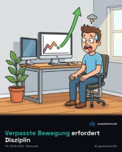 Verpasste Bewegung erfordert Disziplin