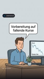 Vorbereitung auf fallende Kurse
