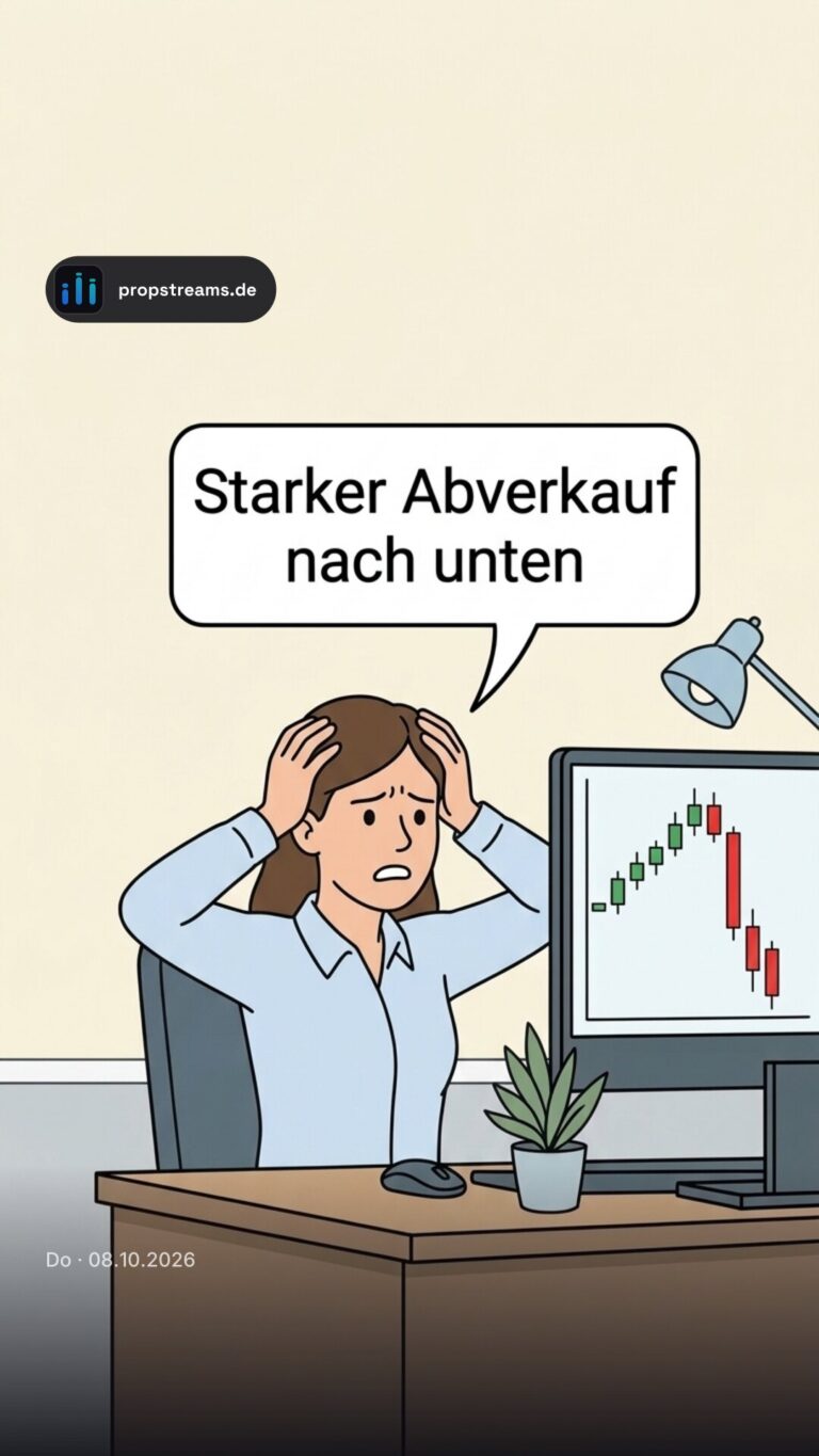 Starker Abverkauf nach unten