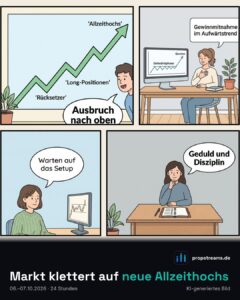 Markt klettert auf neue Allzeithochs