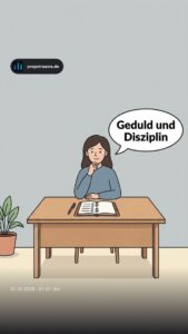 Geduld und Disziplin