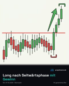 Long nach Seitwärtsphase mit Gewinn