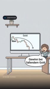 Gewinn bei fallendem Gold