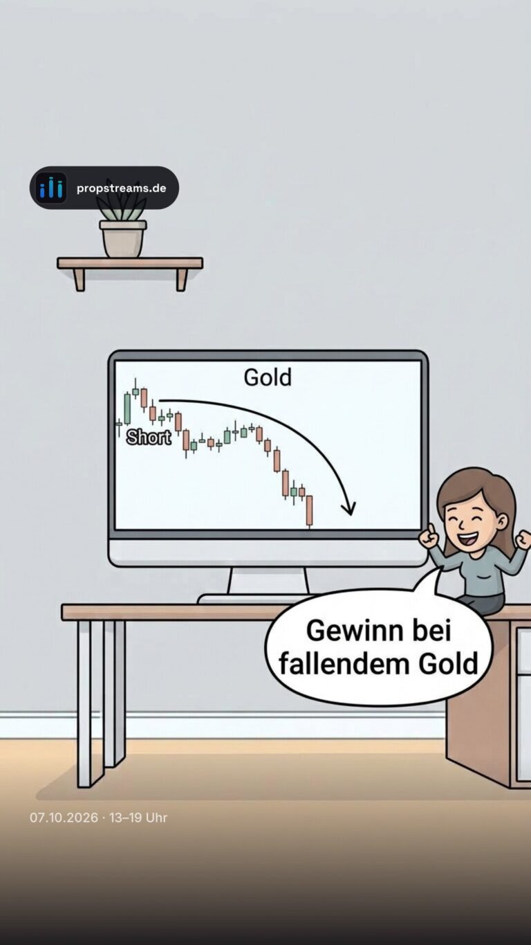 Gewinn bei fallendem Gold
