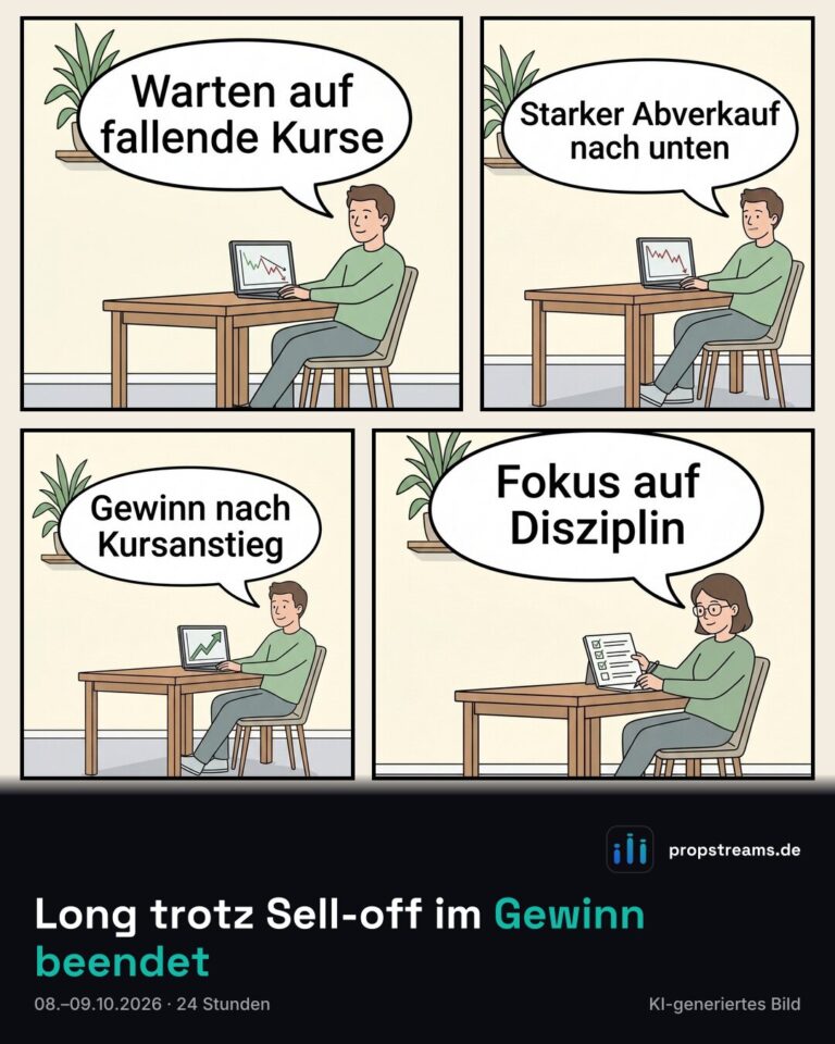 Long trotz Sell-off im Gewinn beendet