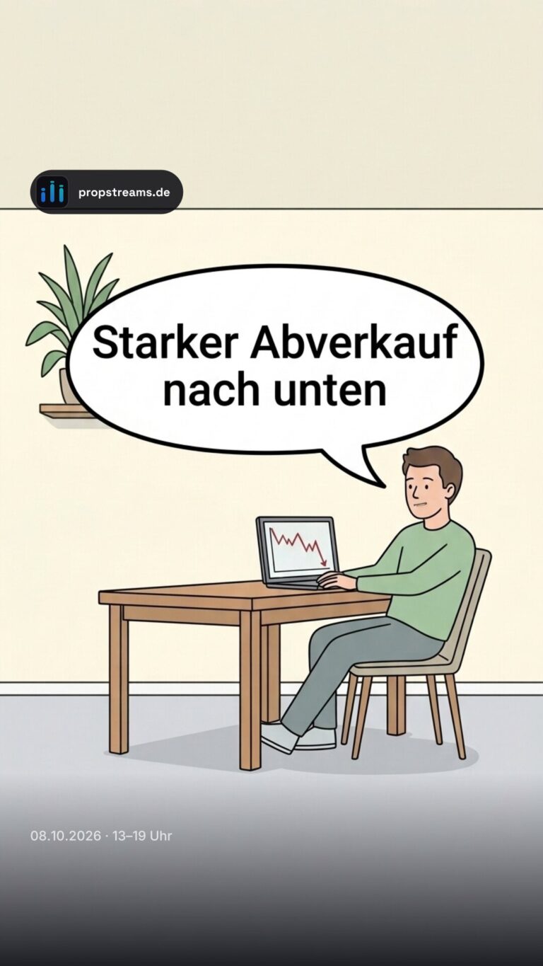 Starker Abverkauf nach unten
