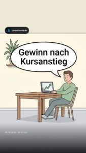 Gewinn nach Kursanstieg
