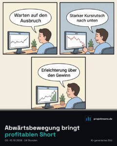 Abwärtsbewegung bringt profitablen Short