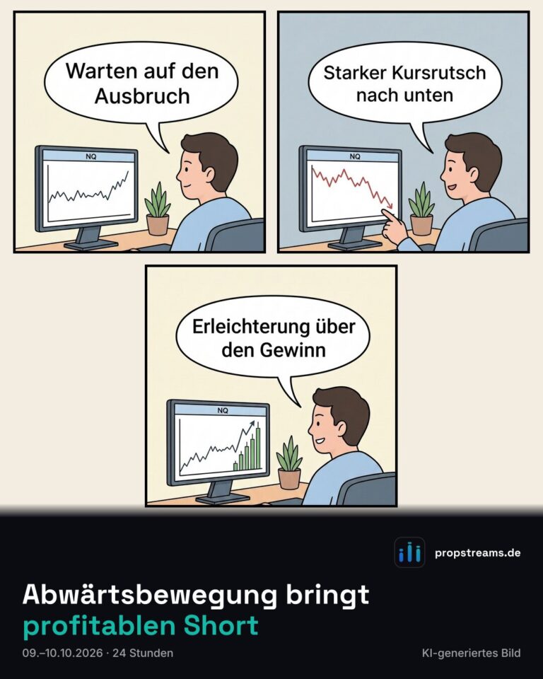 Abwärtsbewegung bringt profitablen Short