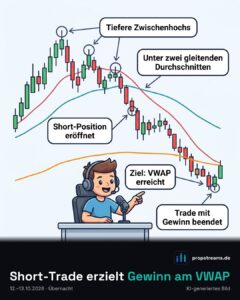 Short-Trade erzielt Gewinn am VWAP
