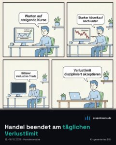 Handel beendet am täglichen Verlustlimit