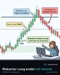 Riskanter Long endet mit Verlust