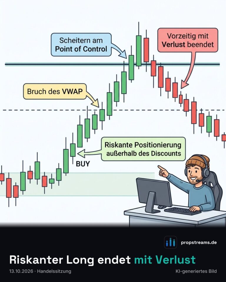 Riskanter Long endet mit Verlust